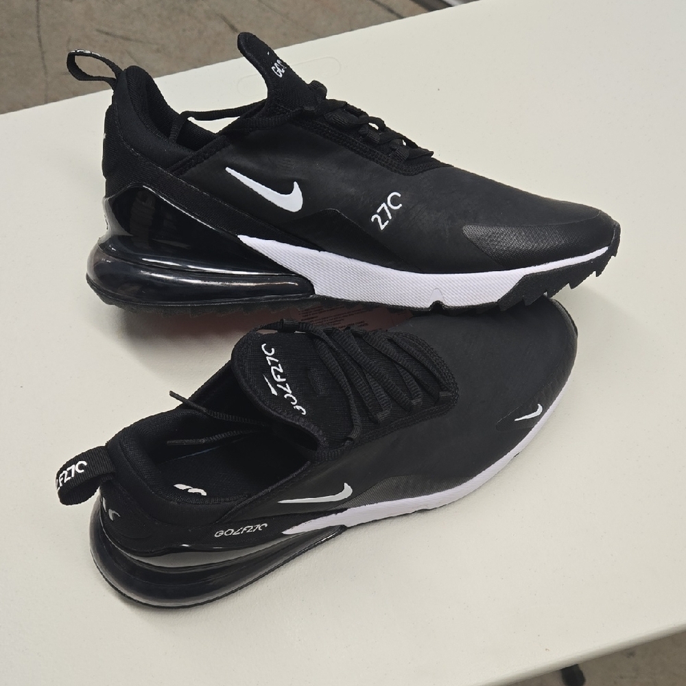 Nike Air Max F270 Black and White Mens Golf Shoes Size 11.5.  Never Worn